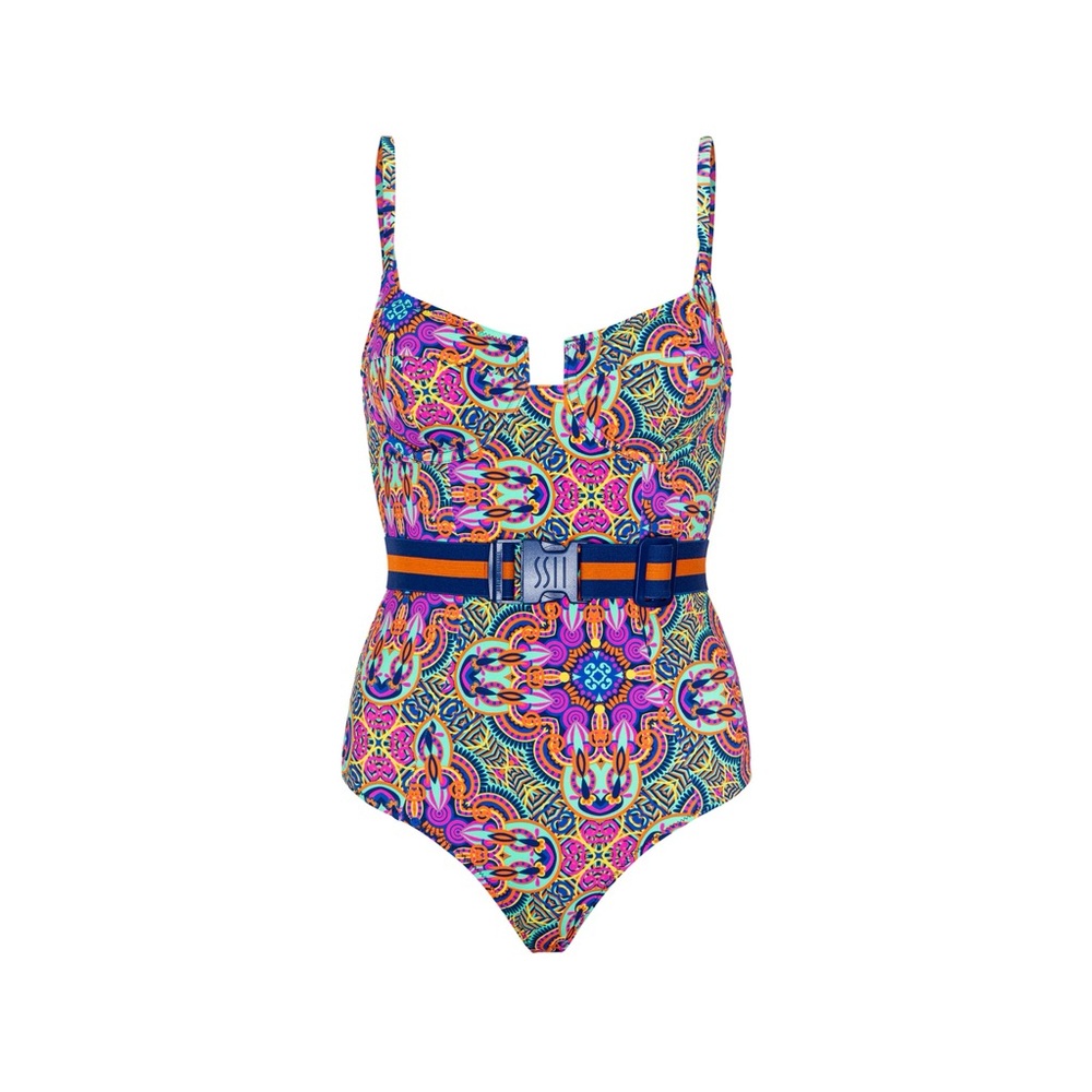 Brand New Vetchy MONTEGO UNDERWIRE TILE one piece swimsuit